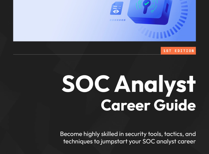SOC Analyst Career Guide book cover by Kyler Kent (Packt Publishing)